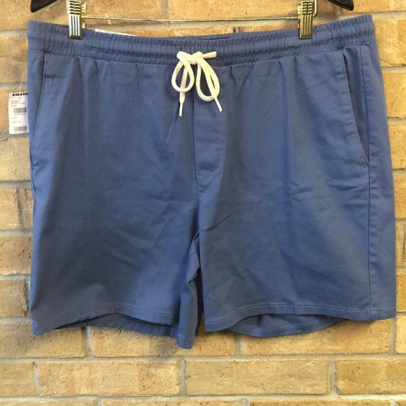 *NEW* Tillys Mens RSQ Pull on Blue Shorts Size X-Large XL Pockets - Picture 1 of 6